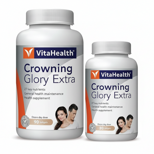 VitaHealth Crowning Glory Extra - 27 Key Nutrients - Best Price in Pakistan